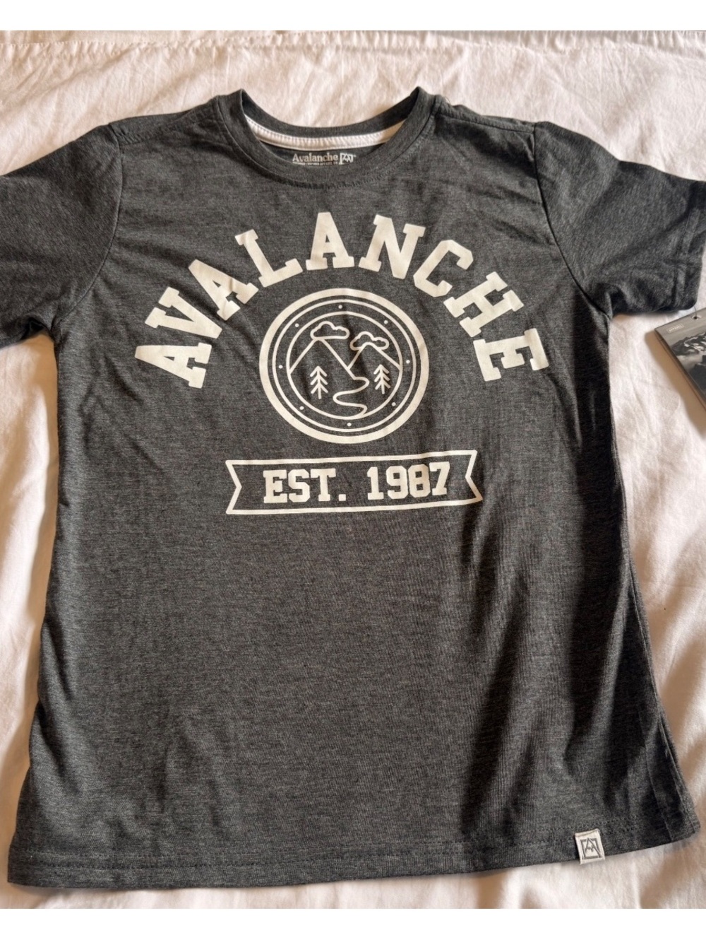 NEW* Avalanche boys size 8 gray tshirt